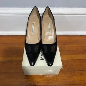 SALE!❤️Manolo Blahnik m- eschillo black suede👠